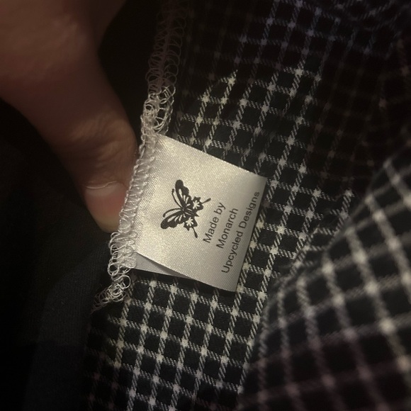 NWT Upcycled Masculine Flag Flannel Tee Size L-XL - Picture 5 of 5